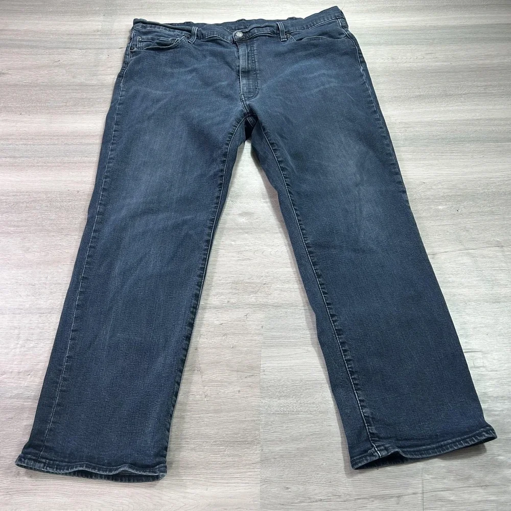 Levis 541 Jeans Mens 44x30 Blue Dark‎ Wash Athletic Fit Straight Stretch Denim